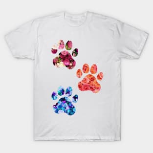 Rose Paw Print Trio T-Shirt